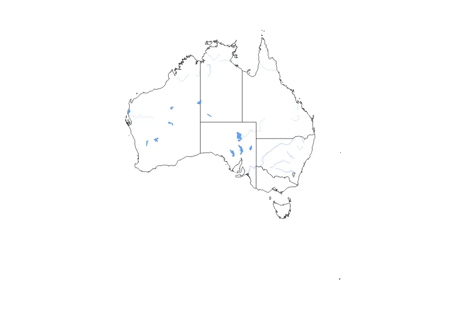 Australia outline map preview