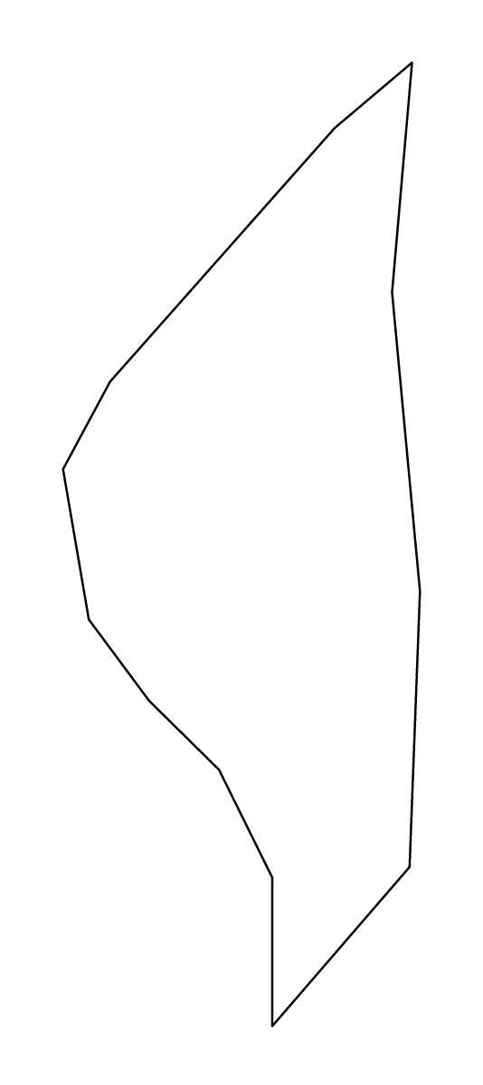 Mapa de contorno de Mitiaro, Cook Islands.
