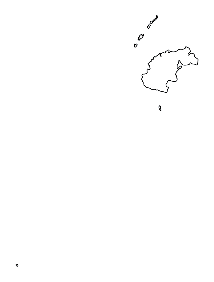 Mapa de contorno de Western, Fiji con ríos.