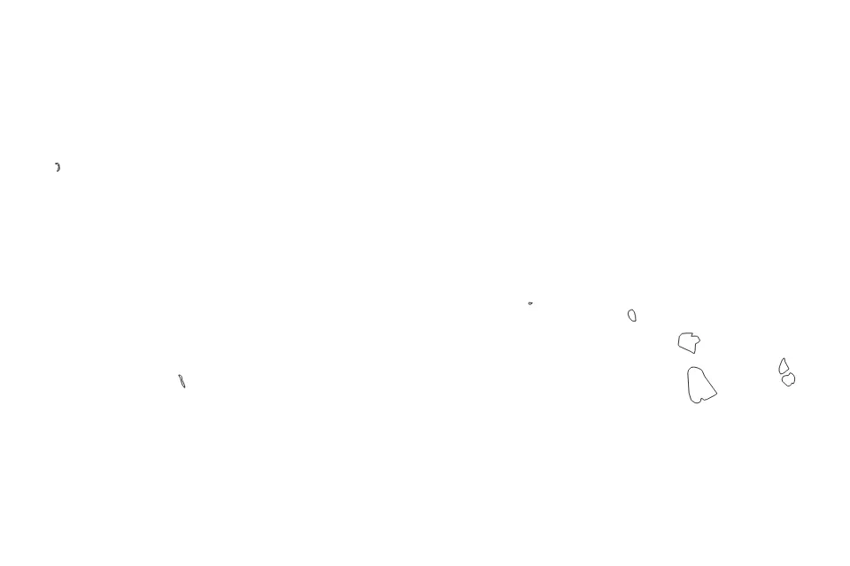 Outline map of Leeward Islands Administrative Area, French Polynesia with subdivision borders.