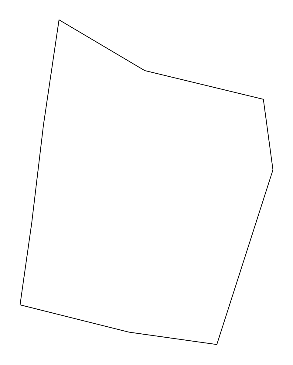 Mapa de contorno de Anibare, Nauru.