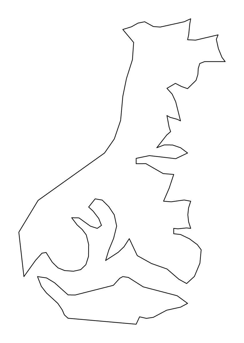 Mapa de contorno de Auckland Islands, New Zealand.