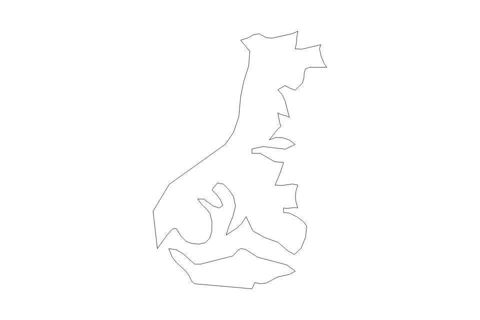 Auckland Islands outline map preview