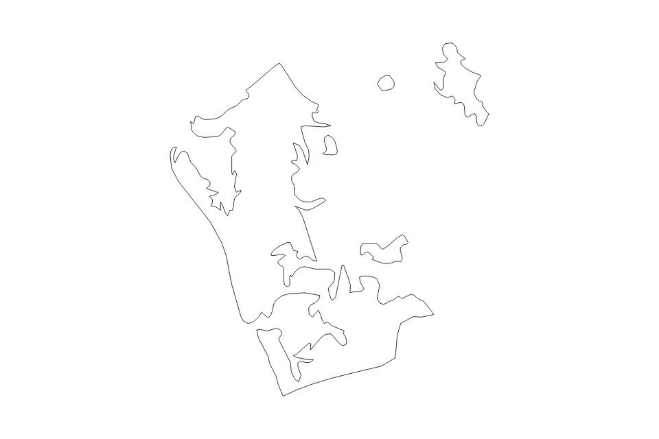Auckland outline map preview