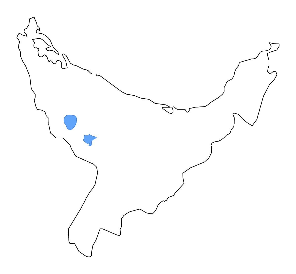 Mapa de contorno de Bay of Plenty, New Zealand con lagos y ríos.