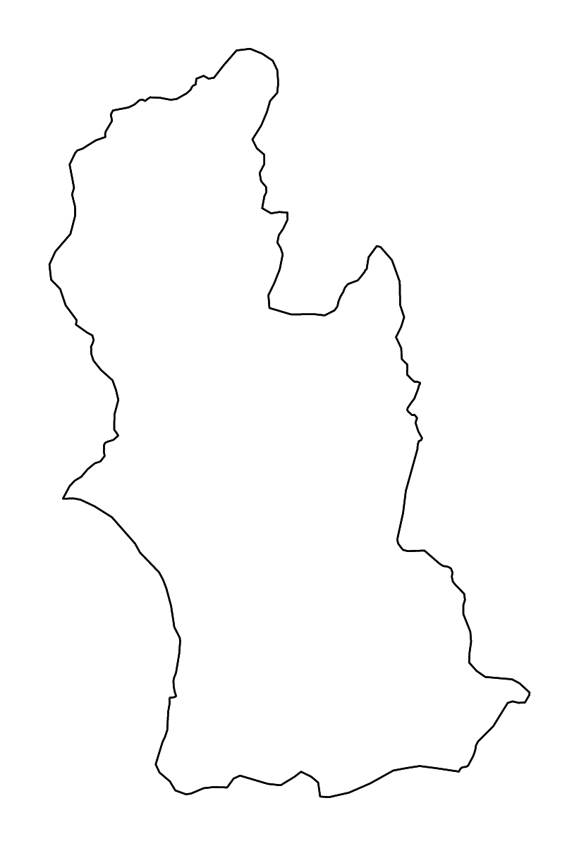 Mapa de contorno de Manawatū-Whanganui, New Zealand con ríos.