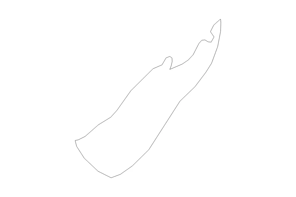 Mapa de Nelson, New Zealand de tipo contorno para Oceanía, con contorno con límites limpios.