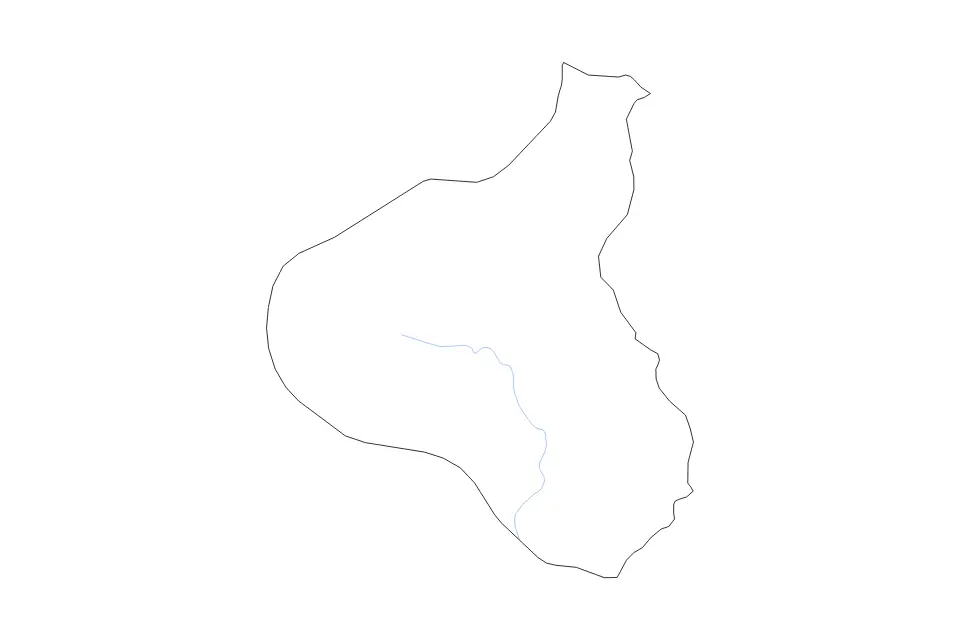 Mapa de Taranaki, New Zealand de tipo contorno y ríos para Oceanía, con contorno y ríos con límites limpios.