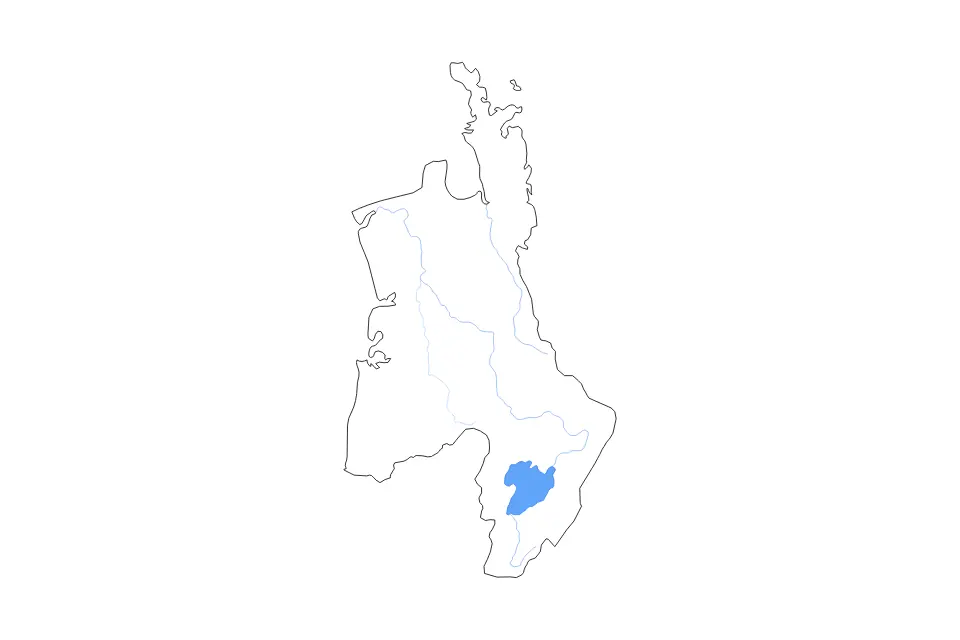 Carte de Waikato, New Zealand de type contour, lacs et rivières pour Océanie, montrant contour, lacs et rivières avec des éléments hydrographiques comme Lake Taupo.