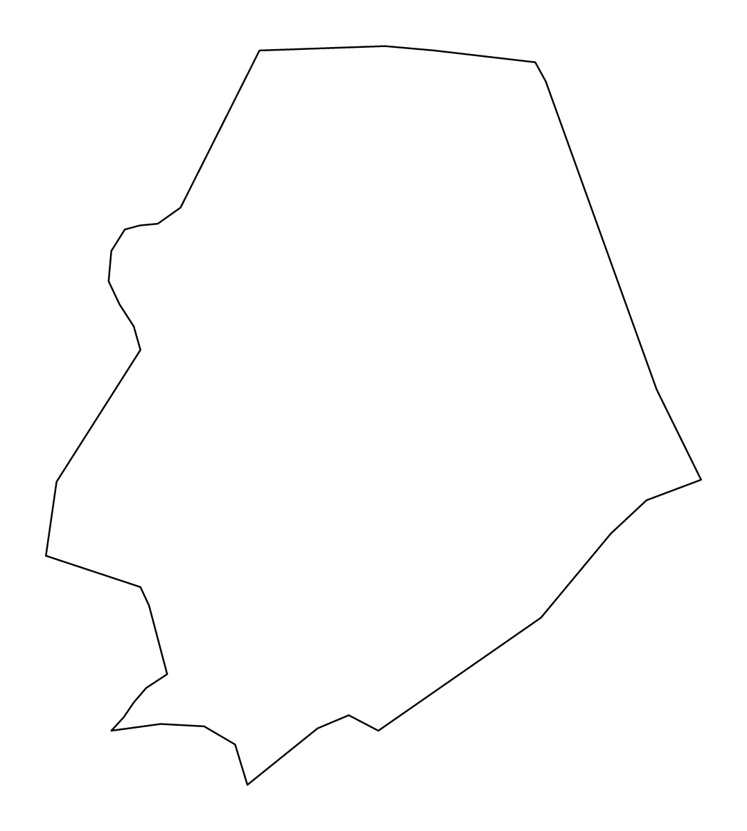 Carte de contour de Niue (place), Niue.