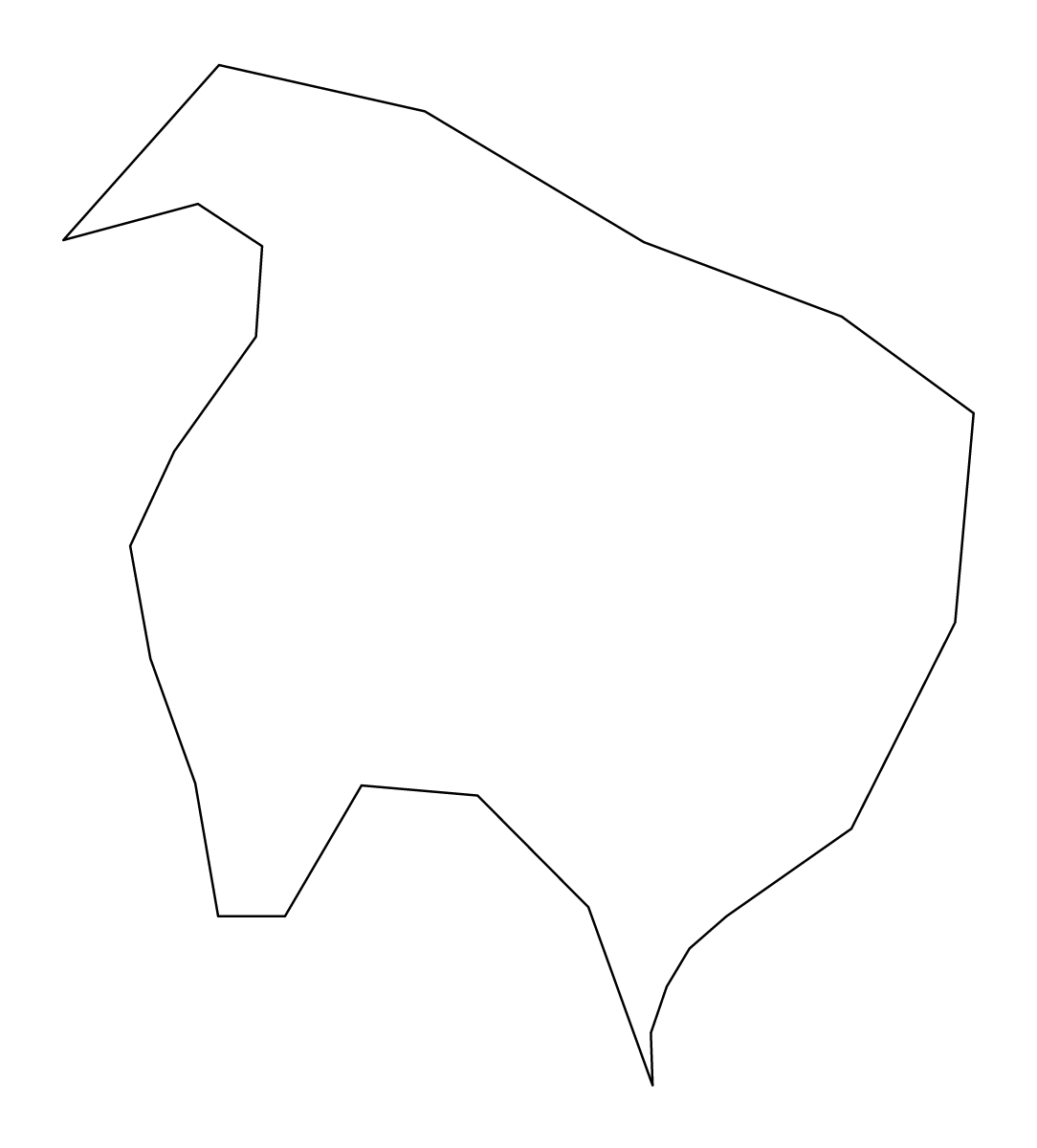 Mapa de contorno de Norfolk Island (territorio).