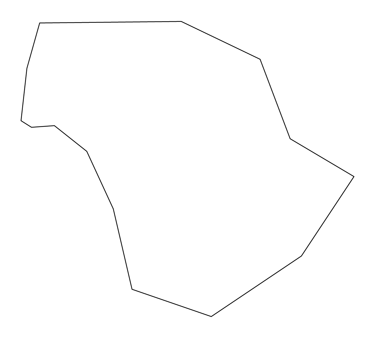 Mapa de contorno de Aimeliik, Palau.