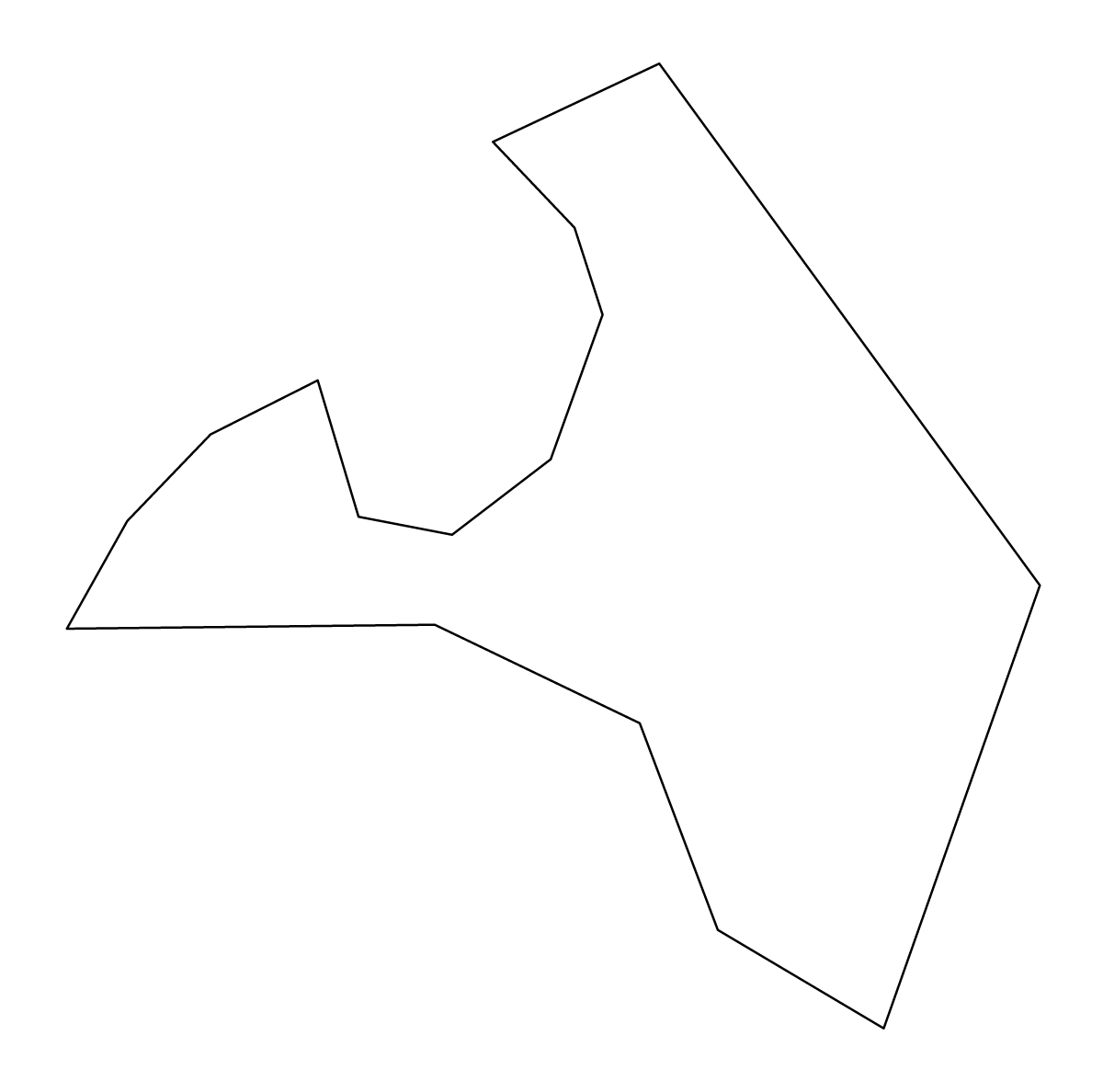 Carte de contour de Ngatpang, Palau.