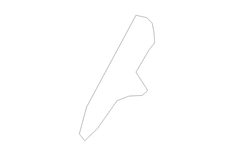 Carte de Peleliu, Palau de type contour pour Océanie, montrant contour avec des limites nettes.