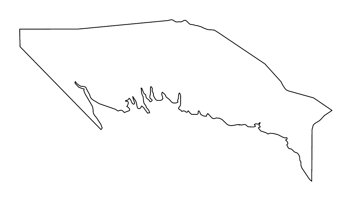 Mapa de contorno de Gulf, Papua New Guinea con ríos.