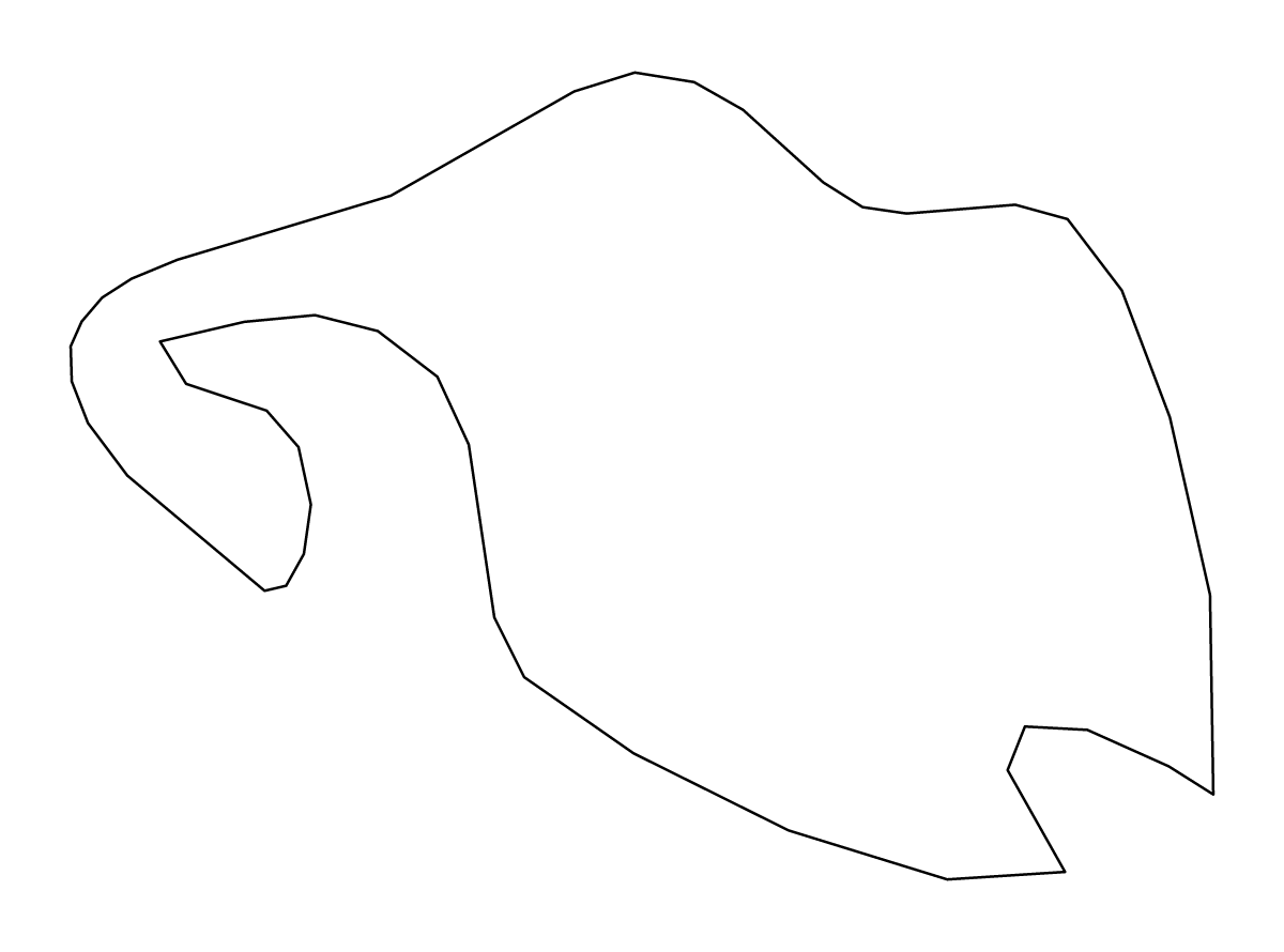 Mapa de contorno de Port Moresby, Papua New Guinea.