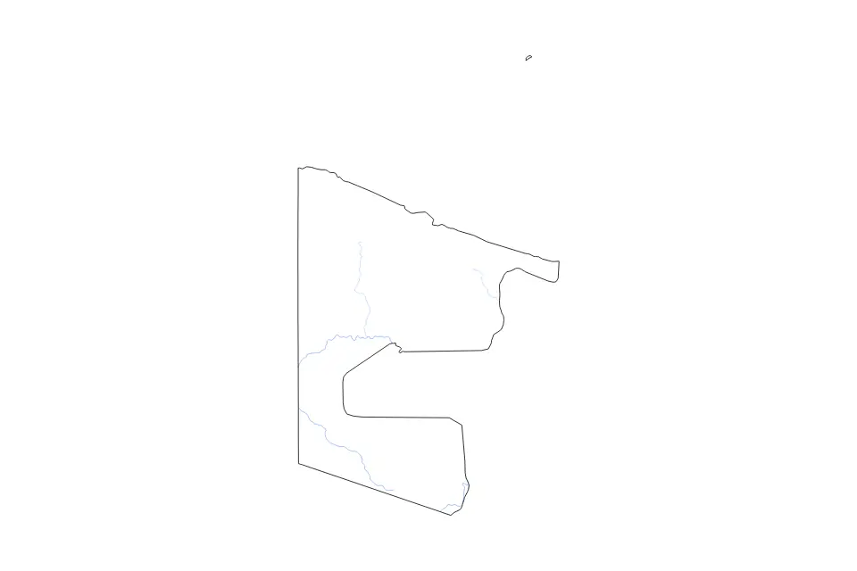 Carte de Sandaun, Papua New Guinea de type contour et rivières pour Océanie, montrant contour et rivières avec des limites nettes.