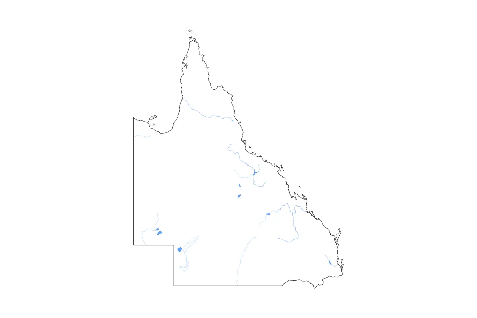 Aperçu de la carte de contour de Queensland