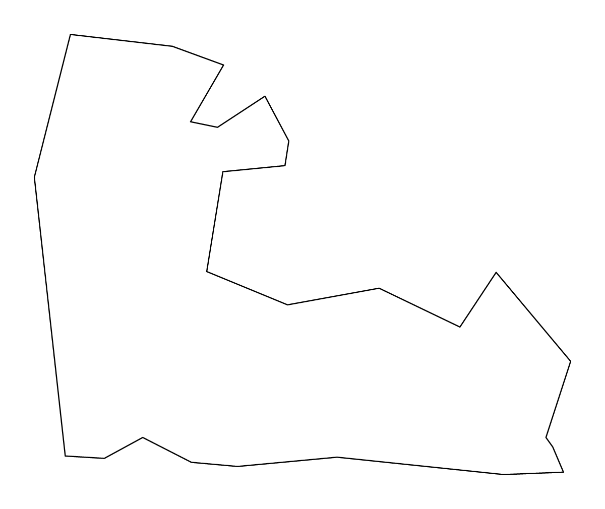 Mapa de contorno de Atua, Samoa.