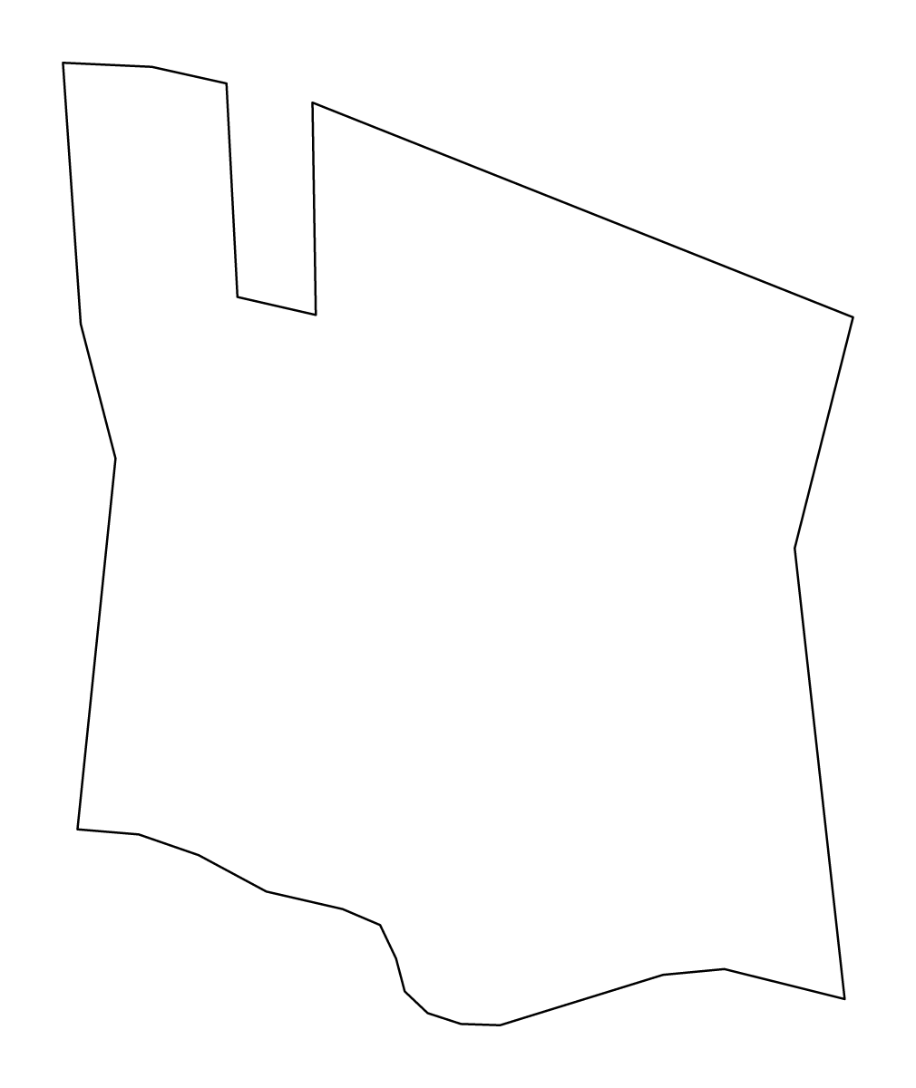 Carte de contour de Tuamasaga, Samoa.