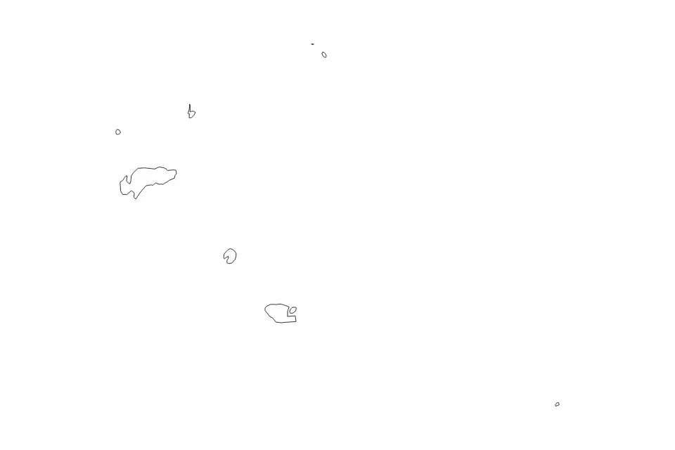 Outline map of Temotu, Solomon Islands with subdivision borders.