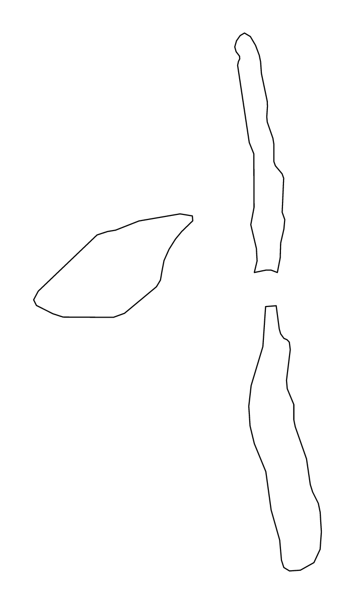 Mapa de contorno de Penama, Vanuatu.