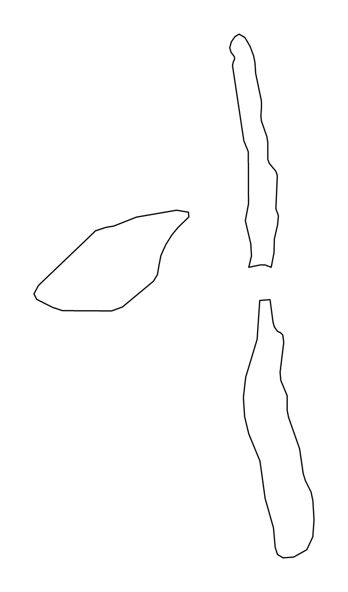 Mapa de contorno de Penama, Vanuatu.