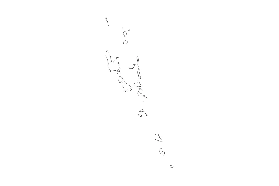 Vanuatu outline map preview