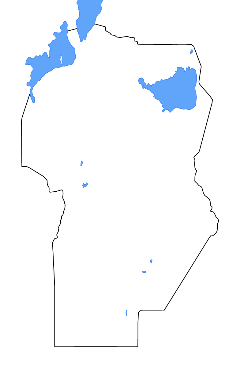 Carte de contour de Córdoba, Argentina avec lacs et rivières.