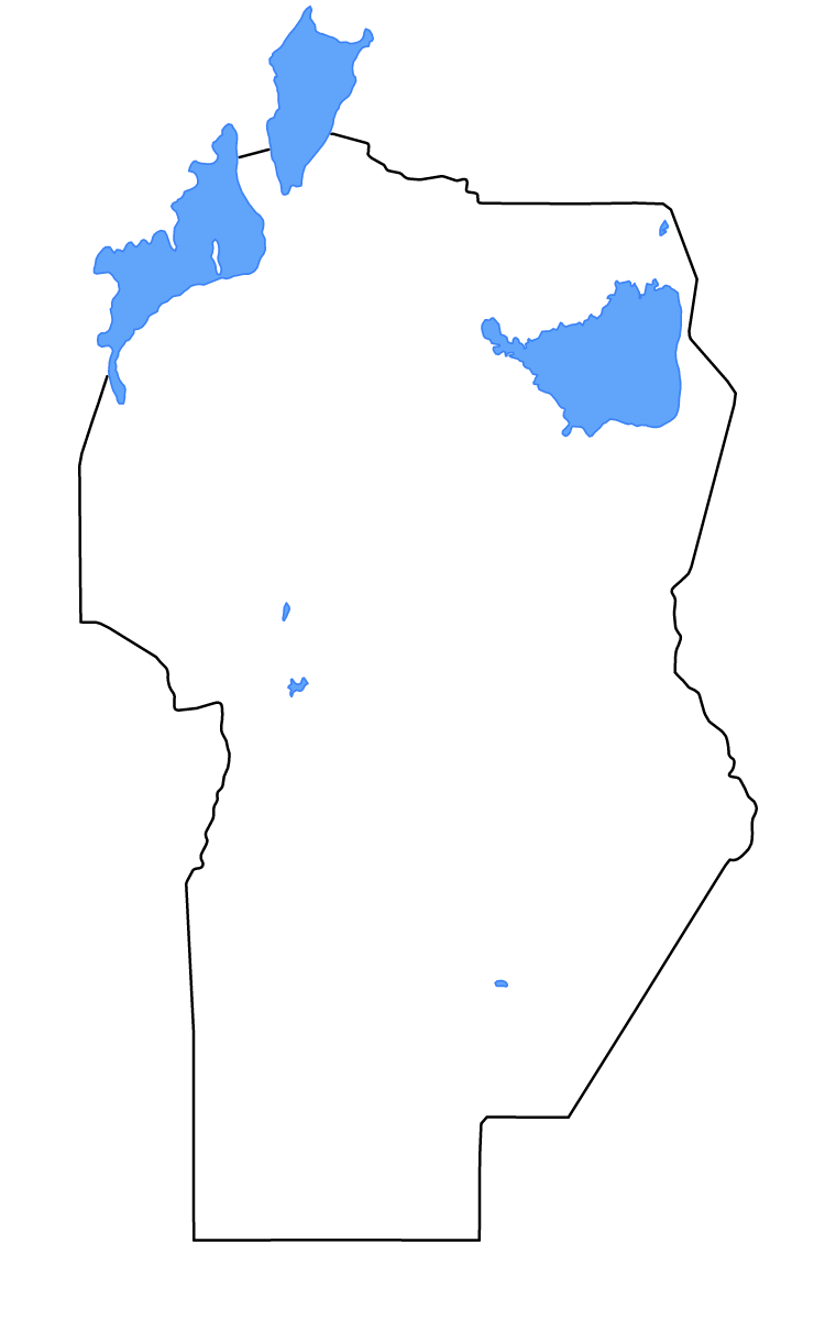 Carte de contour de Córdoba, Argentina avec lacs et rivières.