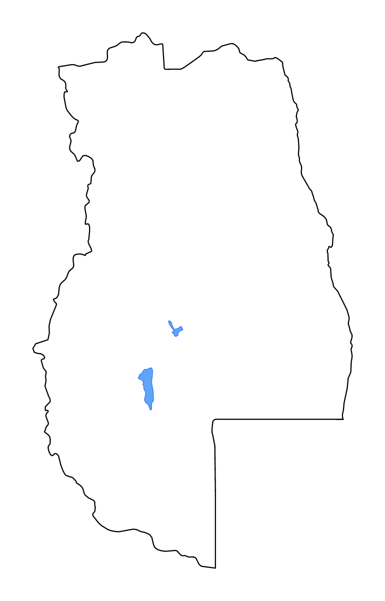 Carte de contour de Mendoza, Argentina avec lacs et rivières.