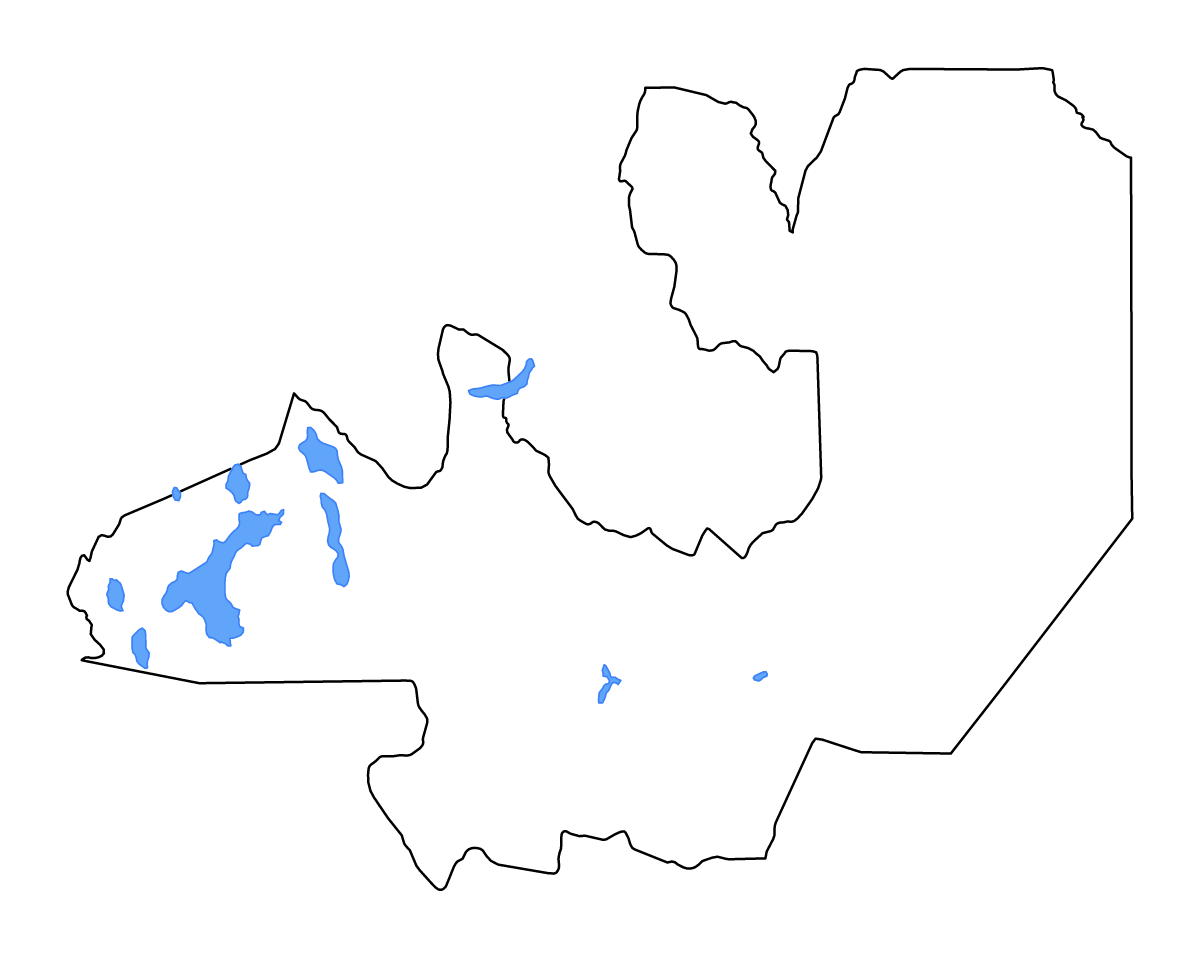Mapa de contorno de Salta, Argentina con lagos y ríos.