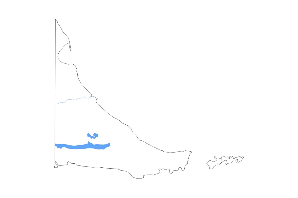 Mapa de Tierra del Fuego, Argentina de tipo contorno, lagos y ríos para América del Sur, con contorno, lagos y ríos con elementos de agua como Lago Chepelmut, Lago Fagnano y Lago Yehuin.
