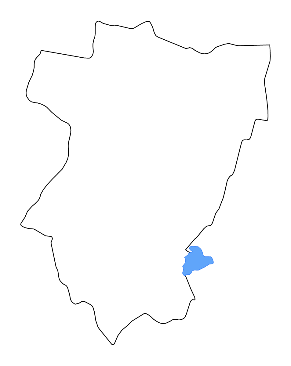 Mapa de contorno de Tucumán, Argentina con lagos y ríos.