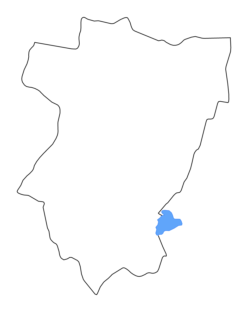 Mapa de contorno de Tucumán, Argentina con lagos y ríos.