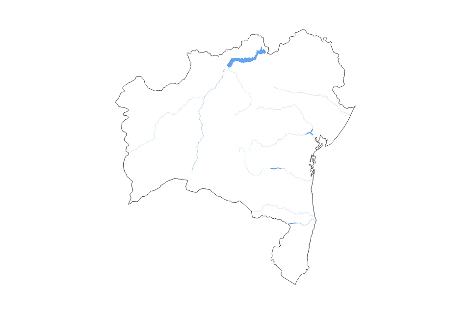 Aperçu de la carte de contour de Bahia