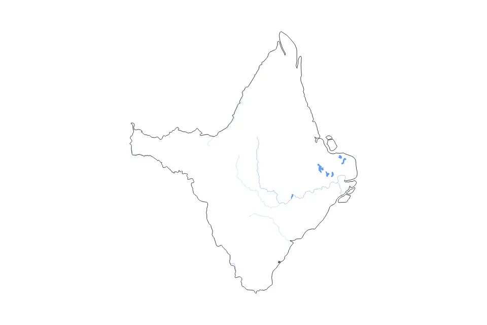 Vista previa del mapa de contorno de Amapá