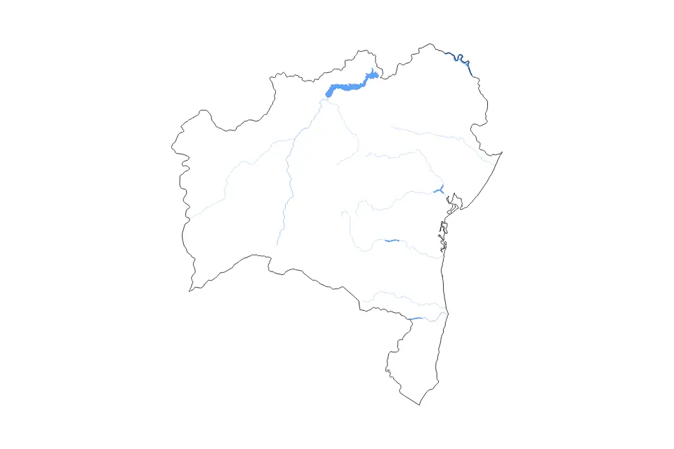 Bahia outline map preview
