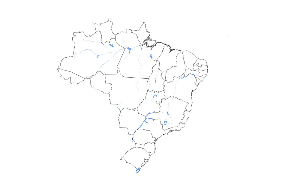 Brazil outline map preview