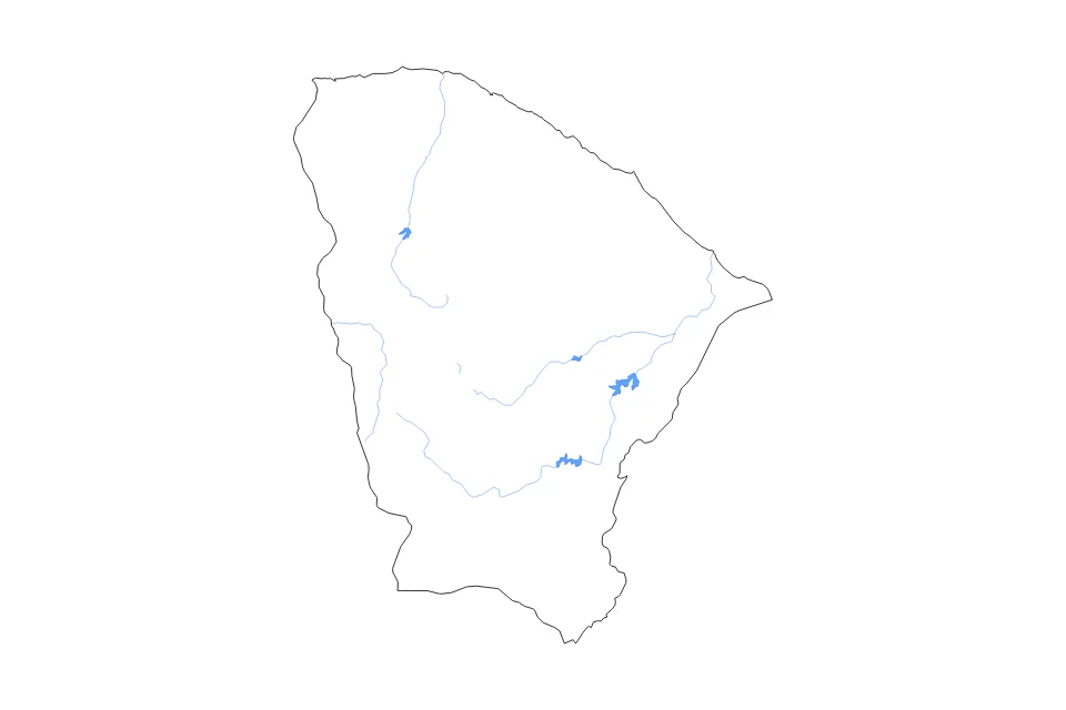 Aperçu de la carte de contour de Ceara