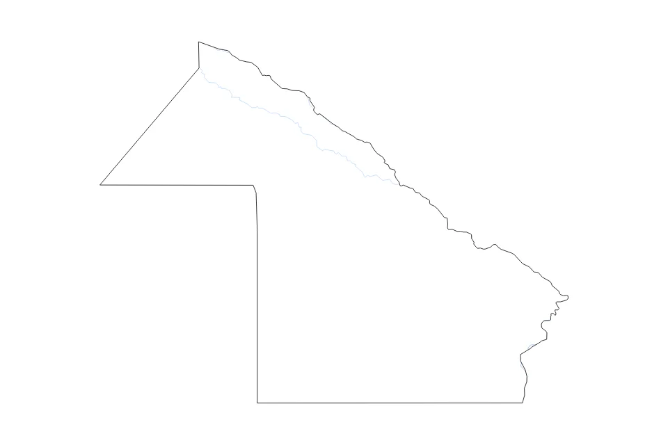 Aperçu de la carte de contour de Chaco Argentina