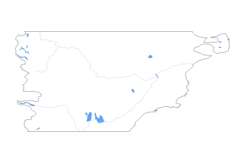Aperçu de la carte de contour de Chubut