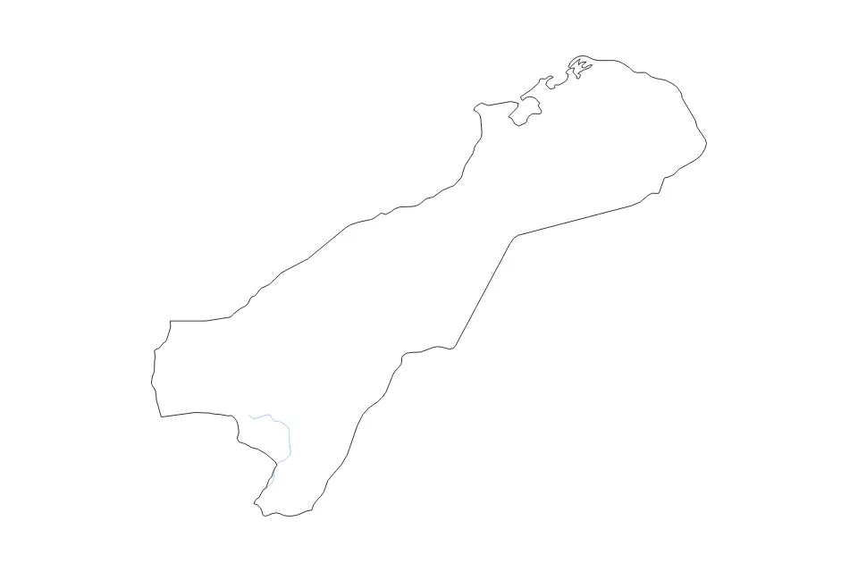 Carte de La Guajira, Colombia de type contour et rivières pour Amérique du Sud, montrant contour et rivières avec des limites nettes.