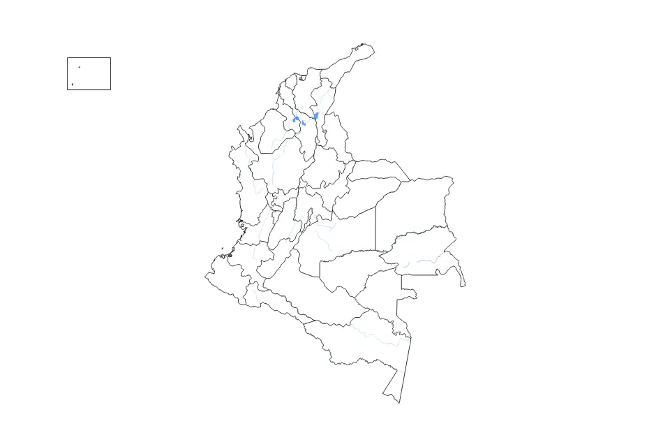Vista previa del mapa de contorno de Colombia