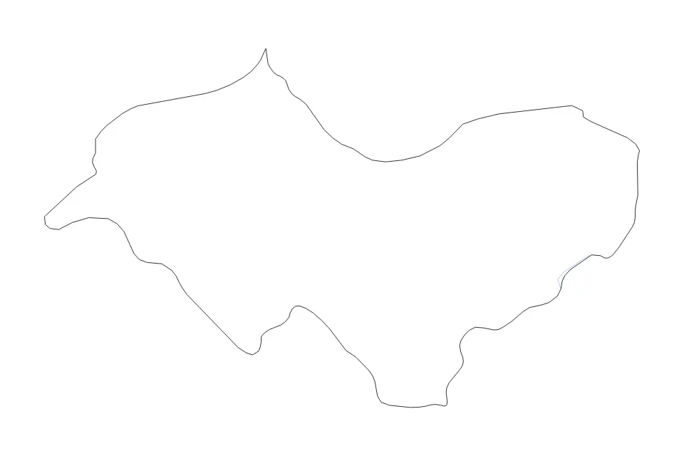 Mapa de Cañar, Ecuador de tipo contorno y ríos para América del Sur, con contorno y ríos con límites limpios.