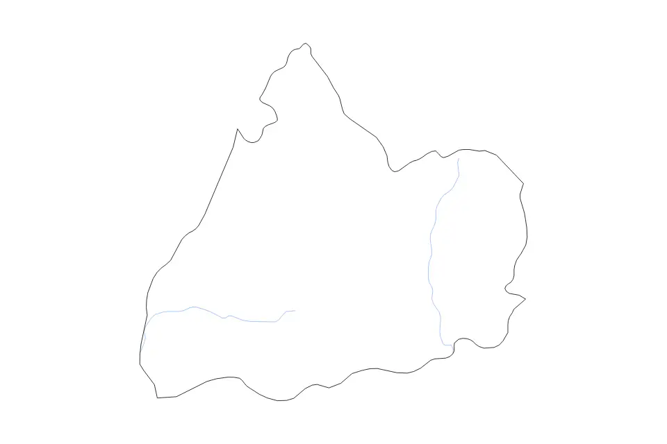 Mapa de Cotopaxi, Ecuador de tipo contorno y ríos para América del Sur, con contorno y ríos con límites limpios.