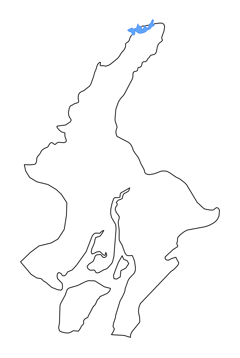 Carte de contour de Guayas, Ecuador avec lacs et rivières.