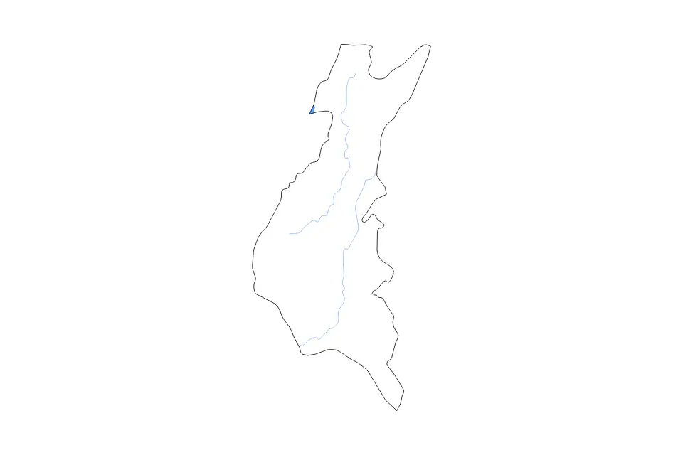 Mapa de Los Ríos, Ecuador de tipo contorno, lagos y ríos para América del Sur, con contorno, lagos y ríos con elementos de agua como Embalse Daule Peripa.