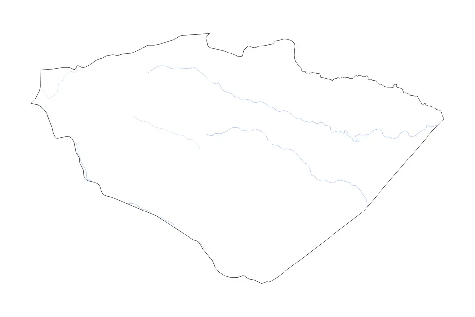 Mapa de Pastaza, Ecuador de tipo contorno y ríos para América del Sur, con contorno y ríos con límites limpios.
