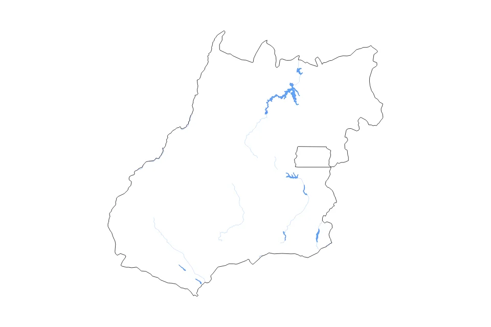 Aperçu de la carte de contour de Goias
